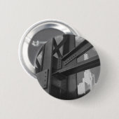 ヴィンテージ鋼建築超高層ビル構造 缶バッジ (正面&裏面)