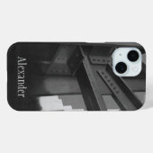 ヴィンテージ鋼建築超高層ビル構造 Case-Mate iPhoneケース (裏面 (横))