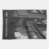 ヴィンテージ鋼鉄製ビル建築 キッチンタオル (横)