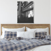 ヴィンテージ鋼鉄製高層ビル建築 キャンバスプリント (インサイチュ (寝室))