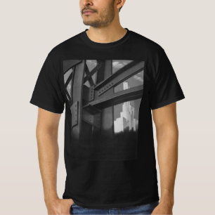 ヴィンテージ鋼鉄製高層ビル建築 Tシャツ