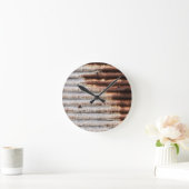 ヴィンテージ錆びた金属 ラウンド壁時計 (ホーム)