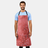 ヴィンテージ錆びた鉄壁のテクスチャ エプロン (着用した状態)