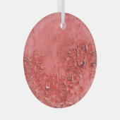 ヴィンテージ錆びた鉄壁のテクスチャ ガラスオーナメント (正面右)