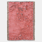 ヴィンテージ錆びた鉄壁のテクスチャ スローブランケット (正面縦)