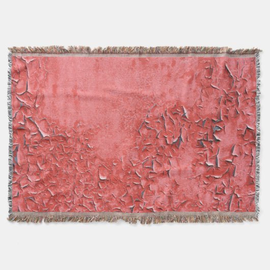 ヴィンテージ錆びた鉄壁のテクスチャ スローブランケット (正面)