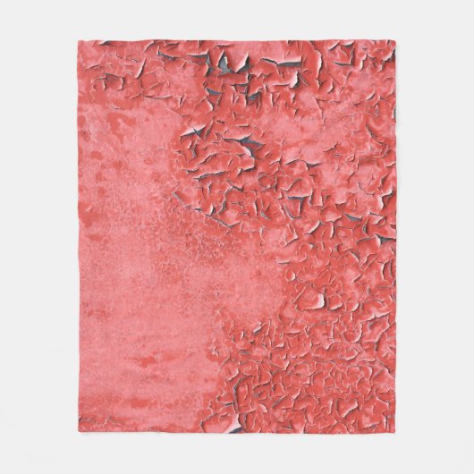 ヴィンテージ錆びた鉄壁のテクスチャ フリースブランケット (正面)