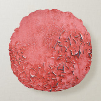 ヴィンテージ錆びた鉄壁のテクスチャ ラウンドクッション