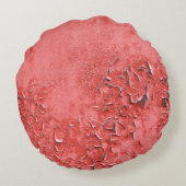 ヴィンテージ錆びた鉄壁のテクスチャ ラウンドクッション (裏面)