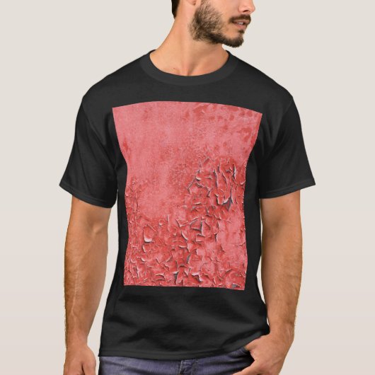 ヴィンテージ錆びた鉄壁のテクスチャ Tシャツ (正面)
