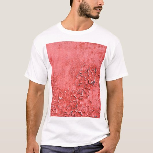 ヴィンテージ錆びた鉄壁のテクスチャ Tシャツ (正面)