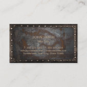 ヴィンテージ錆び付いた金属のハンドマン修理業者 名刺