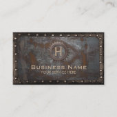 ヴィンテージ錆び付いた金属のハンドマン修理業者 名刺