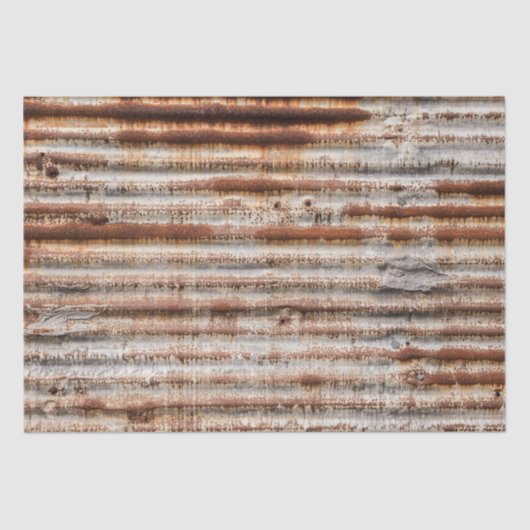 ヴィンテージ錆び金属ティッシュペーパー 薄葉紙 (正面)