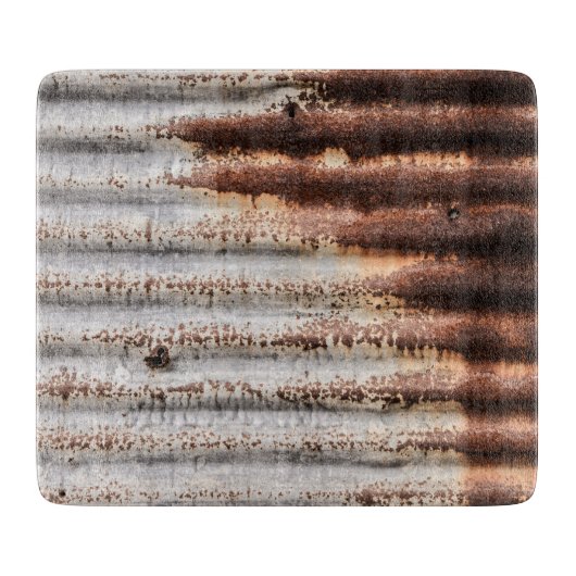 ヴィンテージ錆び金属 カッティングボード (正面)