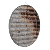 ヴィンテージ錆び金属 ダーツボード (正面左)