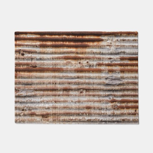 ヴィンテージ錆び金属 ドアマット (正面)