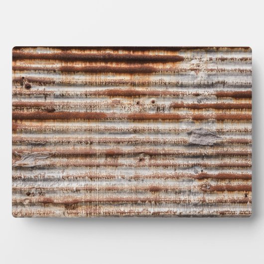 ヴィンテージ錆び金属 フォトプラーク (正面)