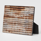 ヴィンテージ錆び金属 フォトプラーク (側面)