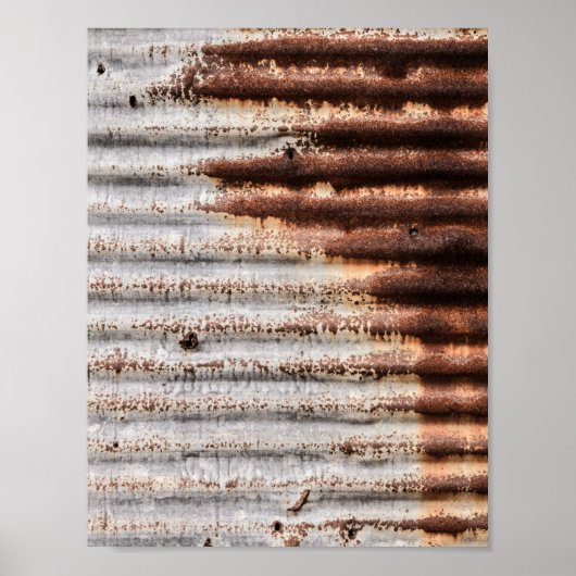 ヴィンテージ錆び金属 ポスター (正面)