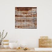 ヴィンテージ錆び金属 ポスター (キッチン)