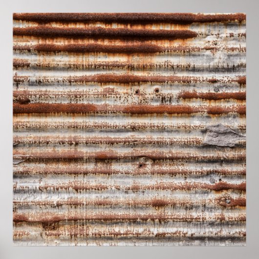 ヴィンテージ錆び金属 ポスター (正面)