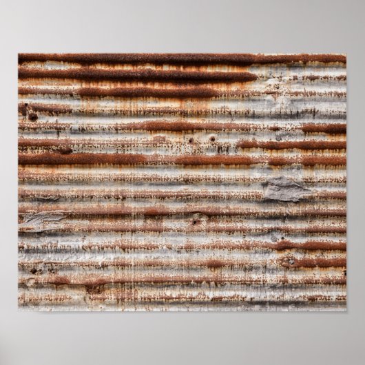 ヴィンテージ錆び金属 ポスター (正面)