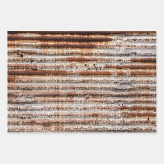 ヴィンテージ錆び金属 ラッピングペーパーシート (正面)