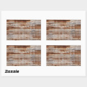 ヴィンテージ錆び金属 長方形シール (シート)