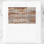 ヴィンテージ錆び金属 長方形シール (バッグ)