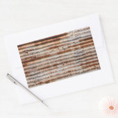 ヴィンテージ錆び金属 長方形シール (封筒)