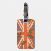 ヴィンテージ錆統一された付き王国国旗 ラゲッジタグ (裏面縦)