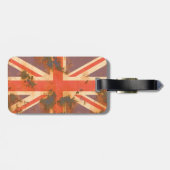 ヴィンテージ錆統一された付き王国国旗 ラゲッジタグ (裏面横)