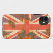 ヴィンテージ錆統一された付き王国国旗 Case-Mate iPhoneケース (裏面(横))
