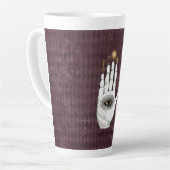 ヴィンテージ錬金術の謎の手 カフェラテマグ (左アングル)