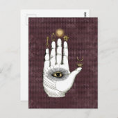 ヴィンテージ錬金術の謎の手 ポストカード (正面/裏面)