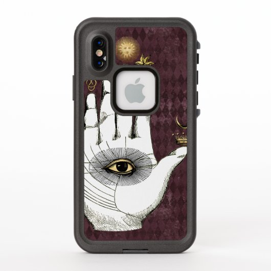 ヴィンテージ錬金術の謎の手 LifeProof iPhoneケース (裏面)