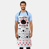 ヴィンテージ鍋を特徴とするスウィートエプロン エプロン (着用した状態)