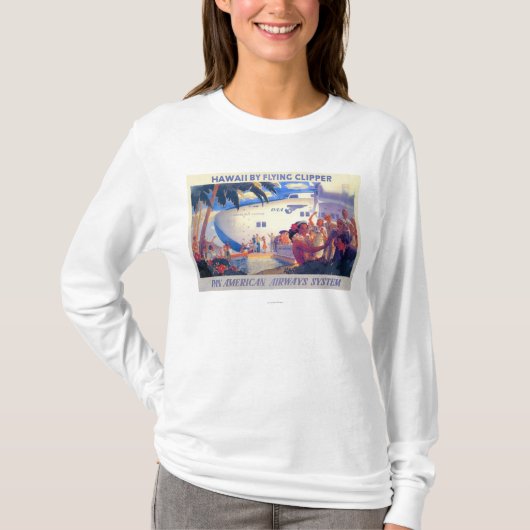 ヴィンテージ鍋アメリカ旅行ポスター-ハワイ Tシャツ (正面)