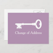 ヴィンテージ鍵の変更アドレス移動はがき 案内ポストカード (正面/裏面)