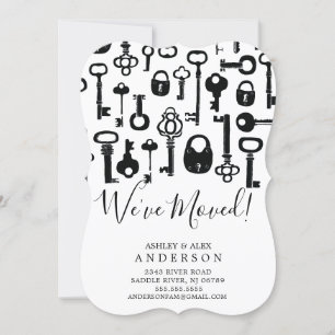 ヴィンテージ鍵の移動告知 案内状