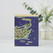 ヴィンテージ鍵ウェストモンローカウンティフロリダ ポストカード (スタンド正面)