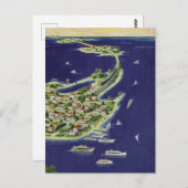 ヴィンテージ鍵ウェストモンローカウンティフロリダ ポストカード (正面/裏面)