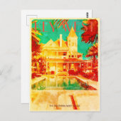 ヴィンテージ鍵ウェスト旅行はがき ポストカード (正面/裏面)