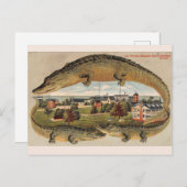 ヴィンテージ鍵ウエストアリゲーターポストカード ポストカード (正面/裏面)