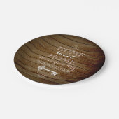 ヴィンテージ鍵ウッドルック引っ越し祝いパーティー紙プレート ペーパープレート (アングル)