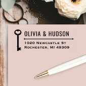 ヴィンテージ鍵ニューホーム差出人住所 セルフインキングスタンプ