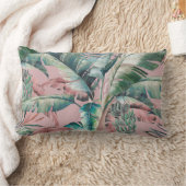 ヴィンテージ鍵ラルゴバナナパームランバーピロー ランバークッション (ブランケット)