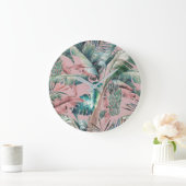 ヴィンテージ鍵ラルゴバナナパームラージクロック ラージ壁時計 (ホーム)