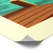 ヴィンテージ鍵ラルゴフロリダ ポスター (角)